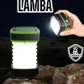 BUĞZ Katlanabilir Kamp Lambası Solar Fener Görünümlü 3 Kademeli Şarjlı