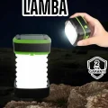 BUĞZ Katlanabilir Kamp Lambası Solar Fener Görünümlü 3 Kademeli Şarjlı