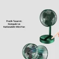 BUĞZ Katlanabilir Mini Fan – 3 Kademeli Soğutma, Şarjlı - Lisinya