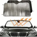  Katlanabilir Ön Cam Güneşlik Isı Önleyici Araç Perdesi Volkswagen Passat Peugeot 3008 Skoda Superb Nissan Qashqai