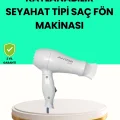 BUĞZ Katlanabilir Seyahat Tipi Saç Kurutma Makinesi Çift Kademeli Ayar