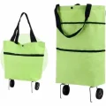 BUĞZ Katlanabilir Tekerlekli Alışveriş Çantası Pratik ve Detaylı Pazar Arabası