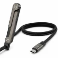 BUĞZ Katlanabilir Telefon Standlı 240W Type-C Hızlı Şarj Kablosu