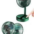 BUĞZ Katlanabilir Teleskopik Şarjlı Fan Masaüstü Soğutucu Vantilatör - Lisinya
