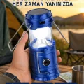 BUĞZ Katlanabilir USB Çıkışlı Kamp Feneri – Şarj Edilebilir, Dayanıklı ve Çok Fonksiyonlu