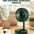 BUĞZ Katlanabilir Usb Şarjlı Masaüstü Soğutucu Mini Fan Telefon Tutucu