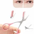  Kavisli Kaş Kirpik Düzeltici Bıyık Alma Taraklı Kaş Makası Yüz Bakım Seti Makas