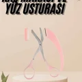 BUĞZ Kavisli Kaş Kirpik Düzeltici Bıyık Alma Taraklı Kaş Makası Yüz Bakım Seti Makas