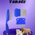  Kedi Köpek Tüy Bit Pire Toplayıcı Toplama Temizleme Tarağı Tarak Seti 4lü Set