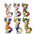 BUĞZ Kedi Tasarımı İstanbul Temalı Buzdolapı Süsü Magnet Alk5409