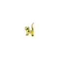 BUĞZ Kedi Tasarımlı Gold Seramik Biblo - Mini Boy - Parlak Altın Renk - Dekoratif Süs