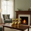 BUĞZ Kedi Tasarımlı Küçük Süs Eşyası - Seramik - Parlak Altın - Dekoratif Süs