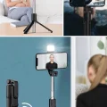  Kendiliğinden Led Işıklı Kumandalı Uzayabilen Selfie Çubuğu,masa Üstü Tripod