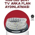 BUĞZ Kendinden Yapışkanlı LED Şerit Televizyon Aydınlatması 2mt
