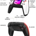 BUĞZ Kırmızı 520 oyunlu taşınabilir joystick, Bluetooth yok, 2 yıl garantili, diğer bağlantı