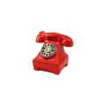 BUĞZ Kırmızı Ankesörlü Telefon Biblosu - Vintage Tasarım - Reçine Süs Eşyası