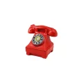 BUĞZ Kırmızı Ankesörlü Telefon Biblosu - Vintage Tasarım - Reçine Süs Eşyası