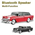 BUĞZ Kırmızı bluetooth hoparlör 10 watt FM radyo SD kart USB destekli nostaljik araba tasarım