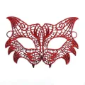 BUĞZ Kırmızı Dantel Masquerade Maskesi 8 No