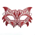 BUĞZ Kırmızı Dantel Masquerade Maskesi 8 No Bx40