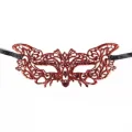  Kırmızı Dantel Masquerade Maskesi 9 No