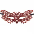 BUĞZ Kırmızı Dantel Masquerade Maskesi 9 No