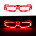BUĞZ Kırmızı LED Işıklı Parti Gözlüğü - 3 Modlu