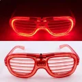 BUĞZ Kırmızı Led Işıklı Parti Gözlüğü - Neon 3 Modlu
