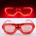  Kırmızı Led Işıklı Parti Gözlüğü - Neon 3 Modlu