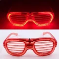 BUĞZ Kırmızı Led Işıklı Parti Gözlüğü - Neon Glow Şerit Gözlük 3 Modlu
