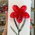 BUĞZ Kırmızı Lotus Toka 8 cm (Kartsız)