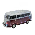 BUĞZ Kırmızı nostaljik minibüs tasarımlı bluetooth hoparlör FM radyo SD kart USB destekli 2 yıl garantili