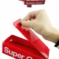 BUĞZ Kırmızı Parti Oyuncağı Para Saçma Fırlatma Tabancası Makinesi Super Money