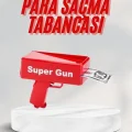 BUĞZ Kırmızı Parti Oyuncağı Para Saçma Fırlatma Tabancası Makinesi Super Money - Lisinya