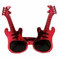  Kırmızı Renk Gitar Şekilli Parti Gözlüğü