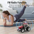 BUĞZ Kırmızı şarjlı nostaljik traktör araba bluetooth hoparlör FM radyo SD kart USB AUX 2 yıl garantili