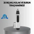 BUĞZ Kişisel Burun ve Kulak Tıraş Makinesi 3D Kavisli Bıçak ve Kompakt Tasarım