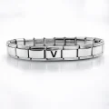 BUĞZ Kişiye Özel V Harfli Çelik Bileklik – Paslanmaz Çelik Bileklik, Zarif Minimal Harf Bileklik