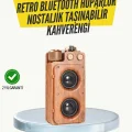 BUĞZ Klasik Görünümlü Bluetooth Hoparlör 360 Derece Stereo ve FM Radyo