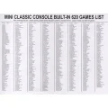 BUĞZ Klasik mini oyun konsolu 620 oyunlu beyaz renk televizyon av girişli bluetooth yok