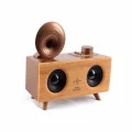 BUĞZ Klasik Tasarımlı Bluetooth Hoparlör ve Nostaljik Radyo, Kahverengi Renk Seçeneği