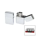 BUĞZ Klasik Zippo Çakmak - Gümüş Renkli - Rüzgara Dayanıklı