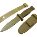 BUĞZ Knives S30v Haki Av Bıçağı 22cm - Testere Detaylı, Kılıflı