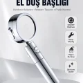 BUĞZ Kolay Montajlı 3 Modlu Yüksek Basınç Duş Başlığı