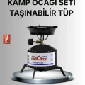 BUĞZ Kompakt Kamp Ocağı Seti Gaz Tüplü Ayarlanabilir Alevli 400g Hafif Tasarım