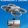 BUĞZ Kompakt Kumandalı Drone, 50 Metre Uçuş Mesafesi ve 480P Kamera Özelliği ile Gri Renk Seçeneği