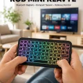 BUĞZ Kompakt Siyah RGB Işıklı Bluetooth Mini Klavye