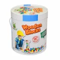 BUĞZ KR014 Woodoy 80 Parça Büyük Kovalı Bloklar