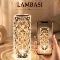 BUĞZ Kristal Dokunmatik Ve Kumandalı Masa Ve Gece lambasI