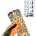  Kristal Lamba Masa Lambası Şarjlı Masa Lambası Dokunmatik Sensör Usb Şarjlı